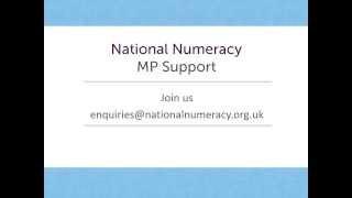 National Numeracy MP Support - 14 March 2014