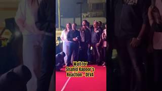 Deva Shahid Kapoor Teaser - Deva Teaser Reaction SHAHID KAPOOR - Mumbai Event with fans