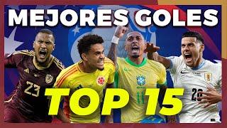 TOP 15 MEJORES GOLES COPA AMÉRICA 2024 