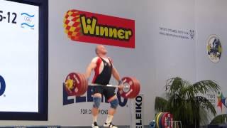 European Weightlifting Championships 2014 Demanov Andrey 183kg Snatch