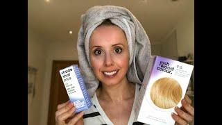 TESTING AT HOME BLONDE HAIR DYE | BOX DYE LIGHTEST BLONDE 9.0 BY JOSH WOOD COLOUR