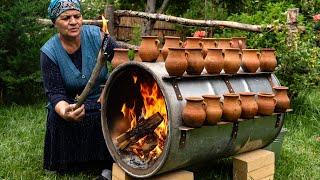  Traditional Azerbaijani Piti: Outdoor, on a Barrel Over Wood Fire