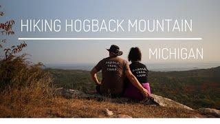 HIKING HOGBACK MOUNTAIN | MICHIGAN ADVENTURE COUPLE | BEST 360 VIEW NEAR LAKE SUPERIOR