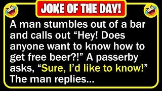  BEST JOKE OF THE DAY! - A man goes into a bar, and has a couple of beers... | Funny Jokes