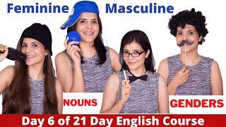 Gender of Nouns in English Grammar | Masculine & Feminine Gender | ChetChat English