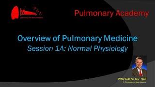 Pulmonary Academy - Session 1A - Normal Physiology