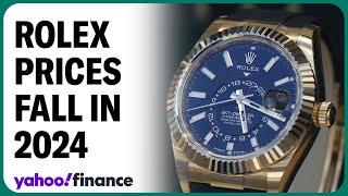 Why Rolex luxury watch prices fell in 2024