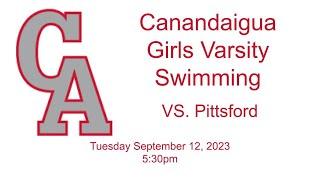 Canandaigua Girls Varsity Swimming VS. Pittsford 9/12/23