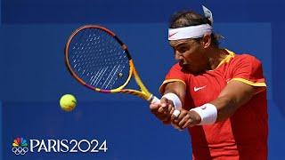 Rafael Nadal wins INCREDIBLE exchange with Marton Fucsovics | Paris Olympics | NBC Sports