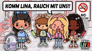  LINA RAUCHT IN DER SCHULE  Teil 1  AESTHETIC TOCA BOCA GESCHICHTE DEUTSCH