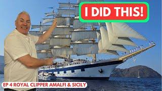 The Sails Go Up, The Dolphins Come Out And We Explore Amalfi - Royal Clipper Review!