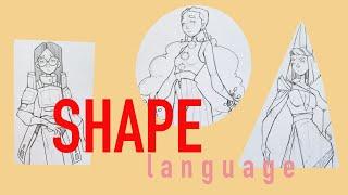 How to Use SHAPES to Create Character Designs ◼️ Shape Language Tutorial