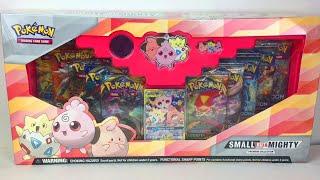 Pokemon Small but Mighty Collection Box Tag Team GX Booster Packs Opening Igglybuff Cleffa Togepi