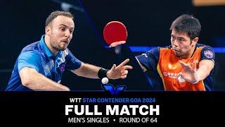 FULL MATCH | Simon GAUZY vs CHUANG Chih-Yuan | MS R64 | #WTTGoa 2024