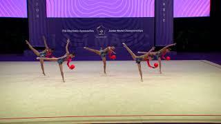 Israel (ISR) - 2023 Rhythmic Junior Worlds Qualifications 5BA Group