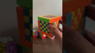 Rubik’s cube goes 1, 2, 3, 4!  #satisfying #rubikscube #shorts