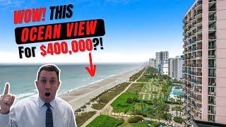 INSIDE this Myrtle Beach Oceanfront Condo with views for ONLY $400,000!!