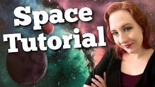 Space Oil Painting Tutorial with LadyGalaga (CRI Jessie Mason) #spaceart #galaxypainting #galaxyart