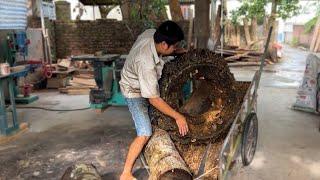 How to Turn a Worthless Tree Stump into a Thousand-Dollar Table Like This Young Craftsman Did?