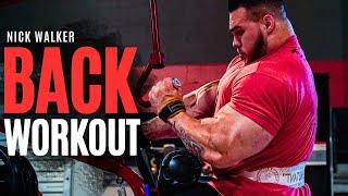 NICK WALKER: FULL BACK WORKOUT -- Wild Fire Fitness