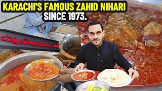 Zahid Nihari | Zahid Beef Nihari | Karachi ki best Nihari | As Food Family| Rajab butt #asfoodfamily