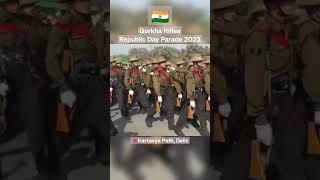 Contingent of #gorkha  Rifles #republicday2023 #kartavyapath #delhi #shorts #trending #indianarmy