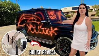 Someone Spray Painted My G-Wagon, SO SCARY + Plus House Reveal!!!