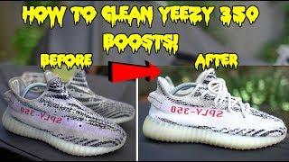 HOW TO CLEAN YEEZY 350 BOOST TUTORIAL!!! (BEST RESULTS)