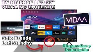 TV led Hisense No Enciende Solo Led Rojo (standby)