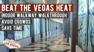 This Las Vegas Indoor Walkway Helps Beat the HEAT | Bellagio to The Cosmopolitan to Vdara/Aria