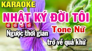 Nhật Ký Đời Tôi Karaoke Nhạc Sống Tone Nữ Ebm (Beat Hay) Huỳnh Lê