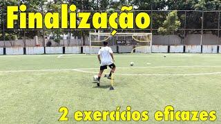 Treino de chute a gol: dois exercícios eficazes