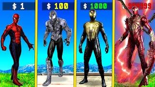 $1 SPIDERMAN to $1,000,000,000 SPIDERMAN in GTA 5