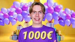 10€ vs 1000€ Synttärit!