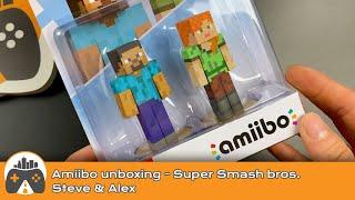 [amiibo] Steve & Alex unboxing and close look