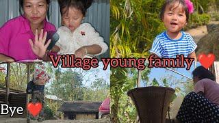 Village Young Mom Daily Routine At home|| cook & Eat with Catherine Happy Village young couples️