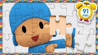  POCOYO in ENGLISH - Puzzles Day [ 91 minutes ] | Full Episodes | VIDEOS and CARTOONS for KIDS