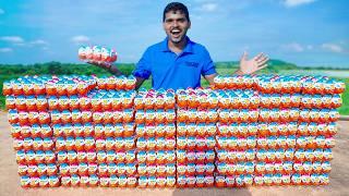 Opening 100 Kinder Joy Worth ₹5000 - Shocking Results ఏ Toys ఎక్కువ వస్తాయి… Telugu Experiments