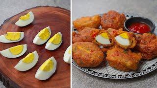 Don't cook eggs before watching this recipe! A different way to prepare eggs | Egg Pakora Recipe