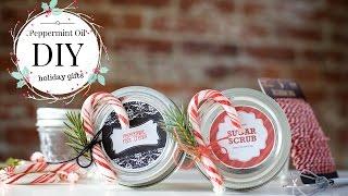 DIY Chirstmas Holiday Craft Peppermint Oil Holiday Gifts EASY and Fast