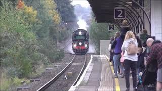 35028 'Clan Line' on 1Z28 'The Atlantic Coast Express' fast through Andover on 12/10/24.