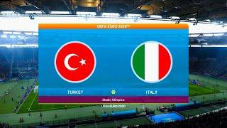 Turkey vs Italy | UEFA Euro 2020 | Group A | Stadio Olimpico | PES 2021