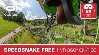 SpeedSnake free Fort Fun 360° | VR Roller Coaster on-ride POV Achterbahn Montaña Rusa #vr360