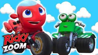 Live Stunts ️Ramp Camp Club️ Motorcycle Cartoon | Ricky Zoom