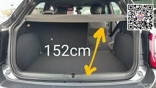 Fiat 500X boot dimensions in cm 2016 - present, #cargurudiy