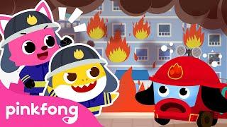 Veo, Veo with Fire Truck | Rescue the Town | Car Video | Pinkfong Car Story for Kids