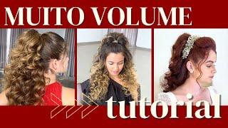 Penteados com muito volume! | Hairstyle | Peinado