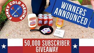 WINNERS ANNOUNCED 50,000 SUBSCRIBER Funky Cold Medina DIY GIVEAWAY