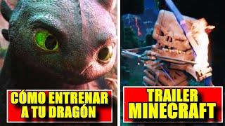 MINECRAFT NUEVO TRAILER, CÓMO ENTRENAR A TU DRAGÓN TRAILER, ¿SPIDER-MAN 3?