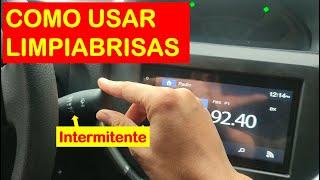 Como Usar y Accionar los LIMPIABRISAS del carro